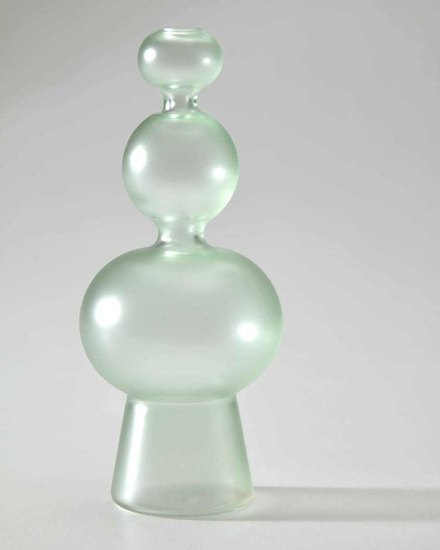 Set of 3 Elody glass vases multi-colour