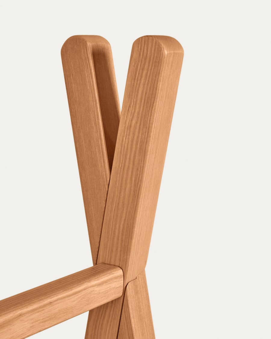 Burra tipi Maralis de madera maciza de haya 148 x 50 cm Kave Home Spain