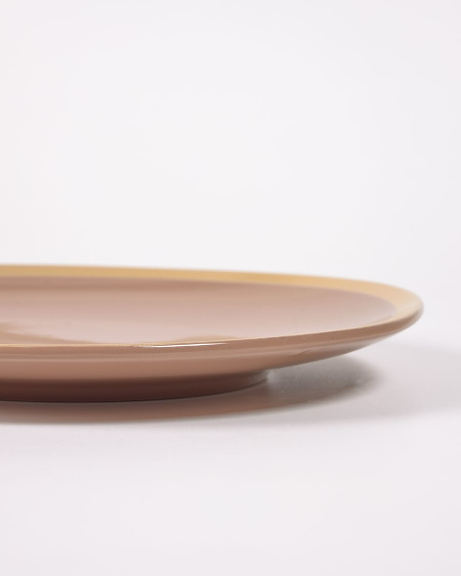 Κεραμικό πιάτο φαγητού Tilia, ανοιχτό καφέ