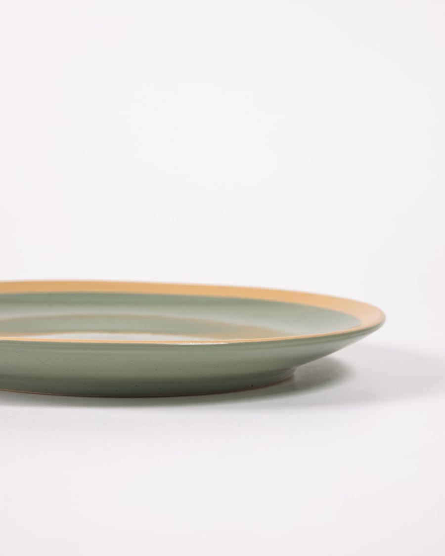 Κεραμικό πιάτο γλυκού Tilia, πράσινο σκούρο