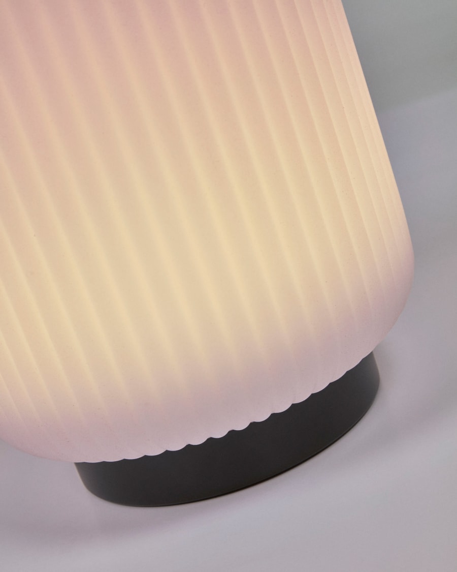 Verona table lamp in polythene and metal with black finish