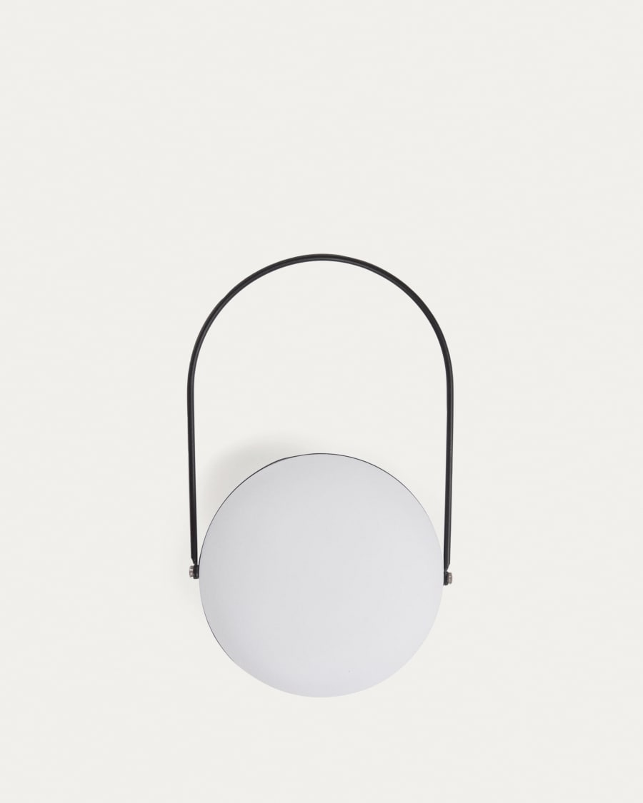 Tea table lamp in polythene and metal with black finish