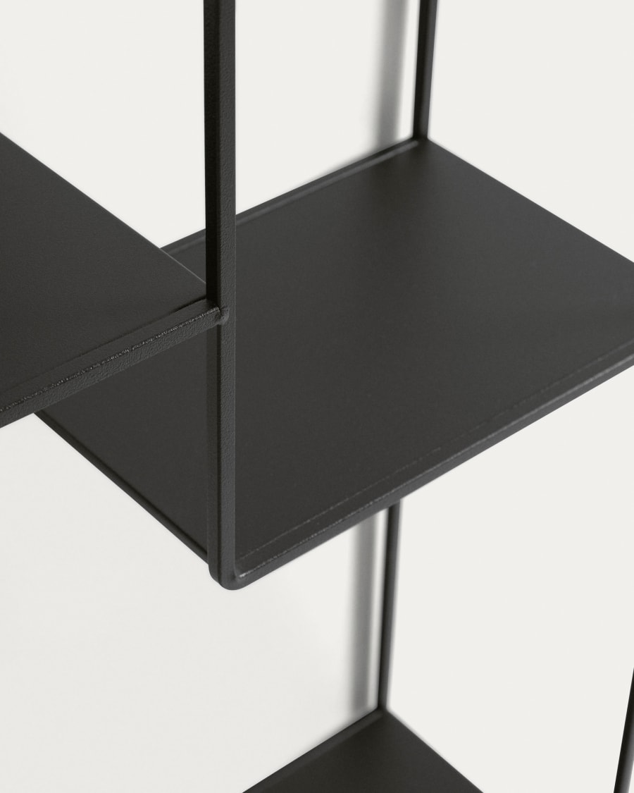 Nils metal shelves with black finish 80 x 80 cm