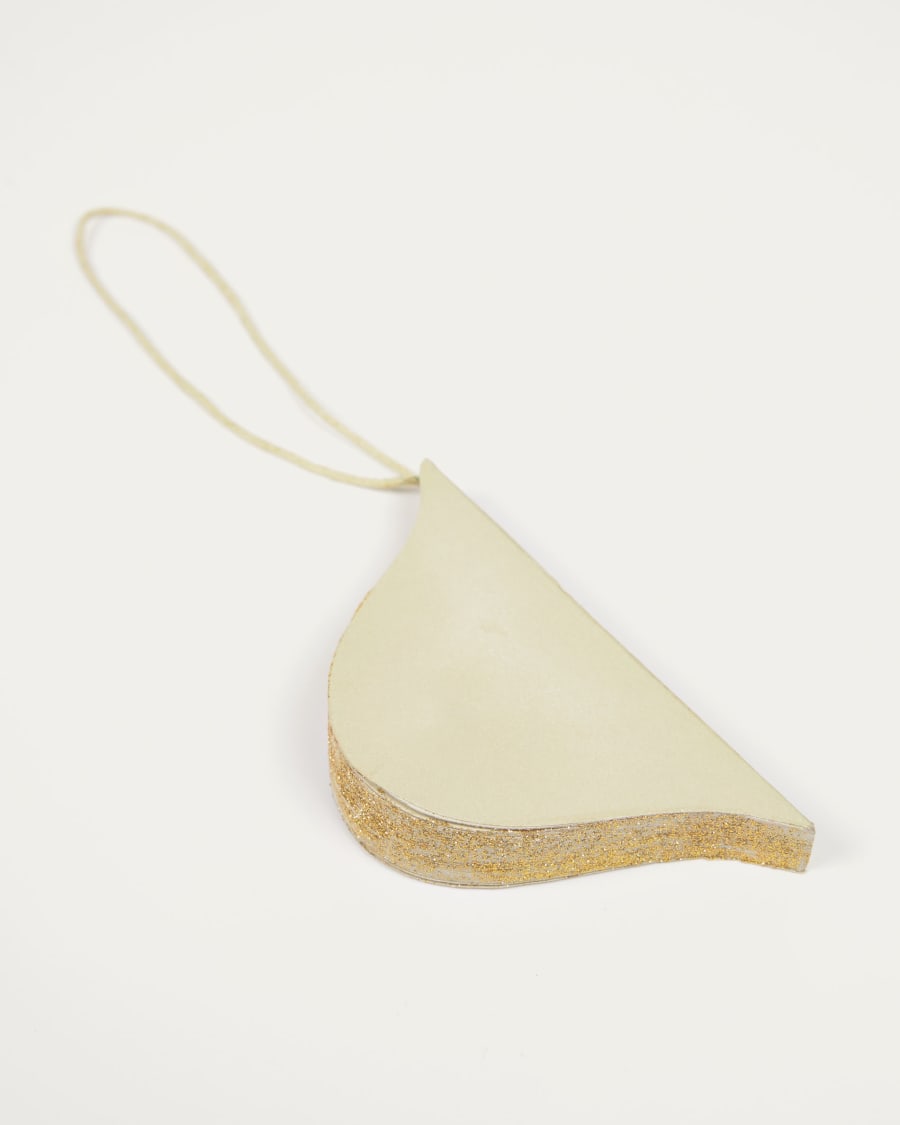 Xilene set of 3 decorative baubles in beige