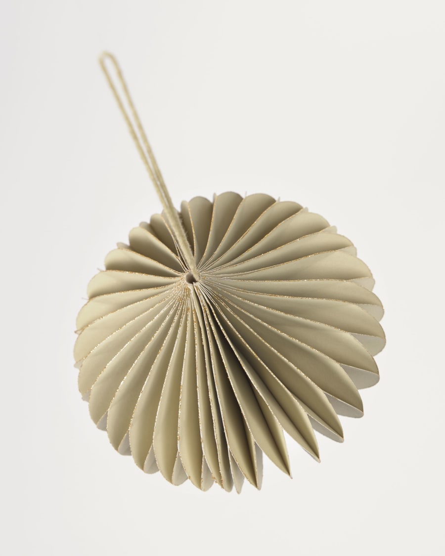 Xilene set of 3 decorative baubles in beige