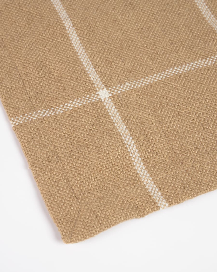 Micaela 100% PET 2-individual placemat set in brown