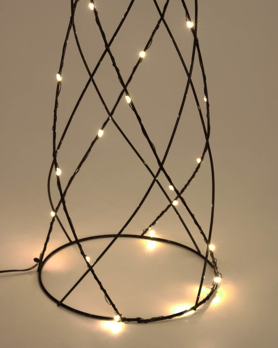 Shirly set of 3 illuminated Christmas tree cones