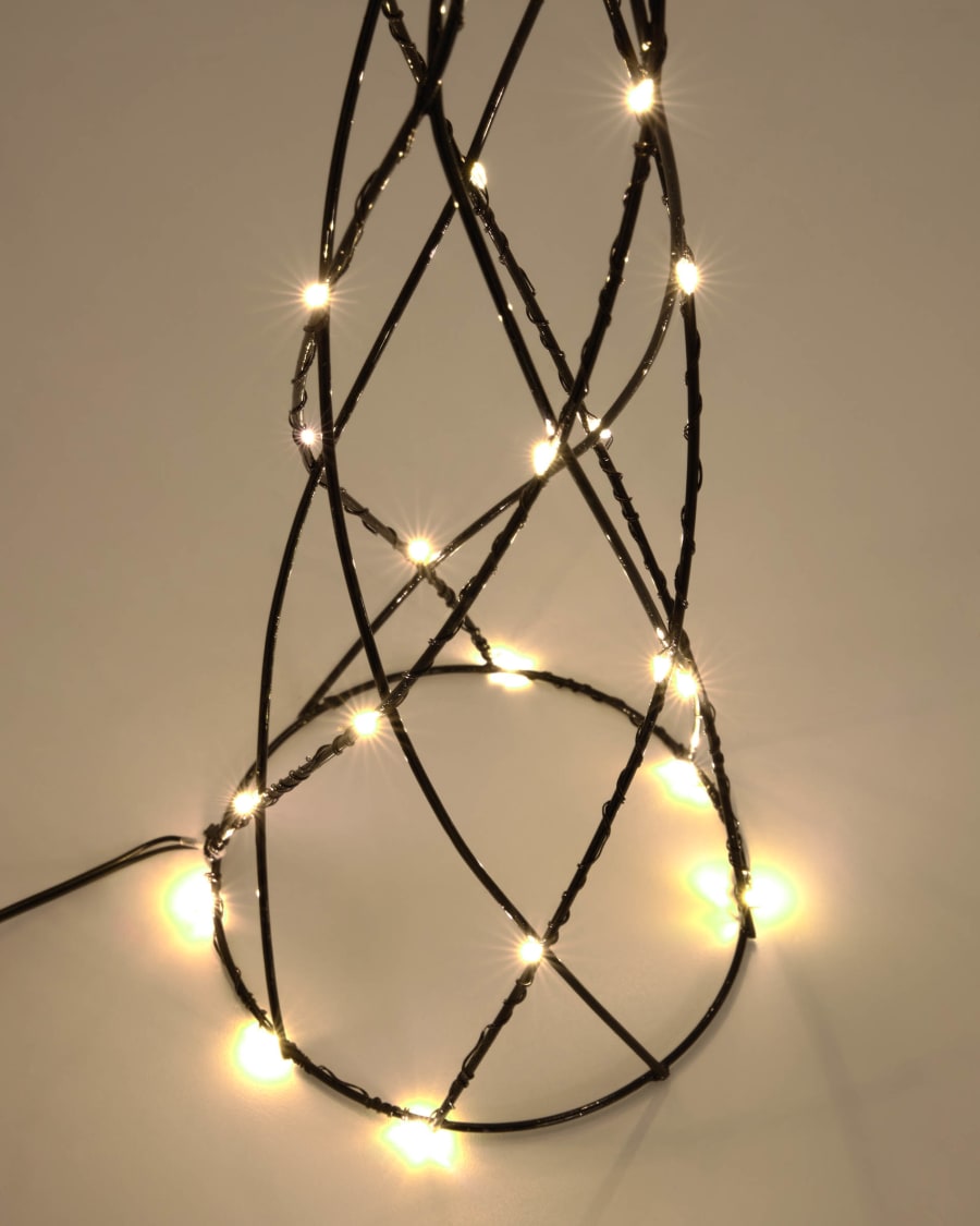Shirly set of 3 illuminated Christmas tree cones