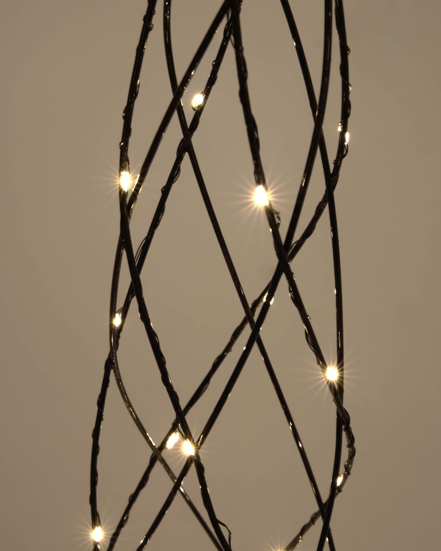 Shirly set of 3 illuminated Christmas tree cones