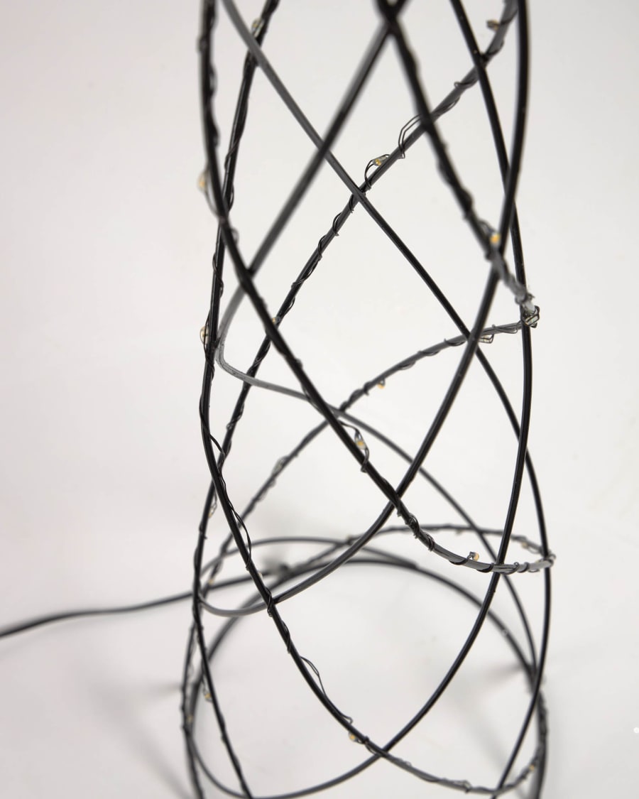 Shirly set of 3 illuminated Christmas tree cones