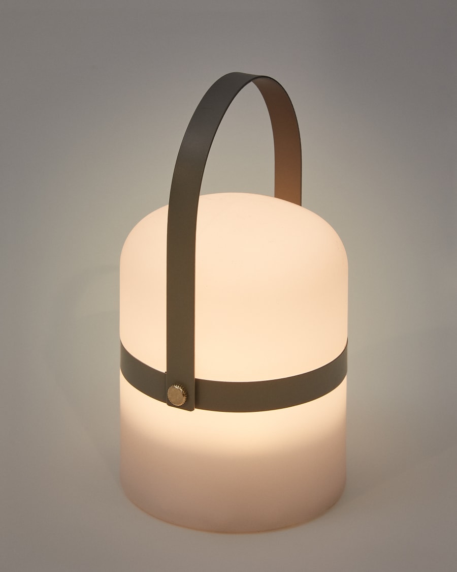Ridley grey mini table lamp