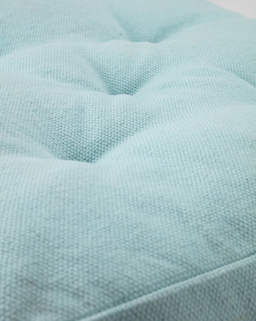 Sarit 100% cotton blue floor cushion 60 x 60 cm