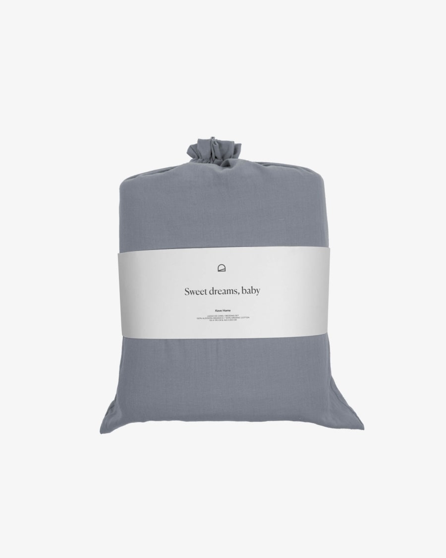 Mariel bedding set duvet cover, fitted sheet, pillowcase 180x200cm organic cotton (GOTS)