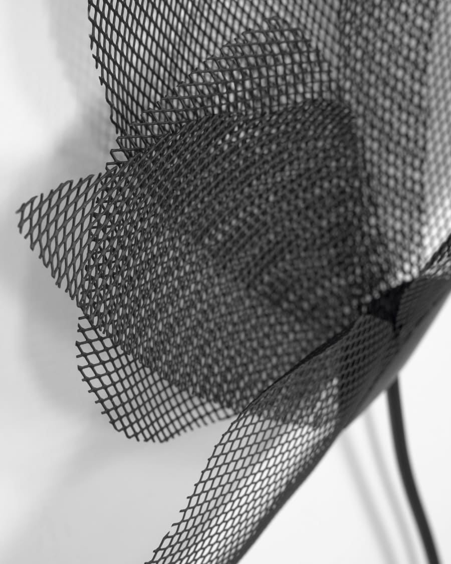 Nakita black metal flower picture 43 x 60 cm