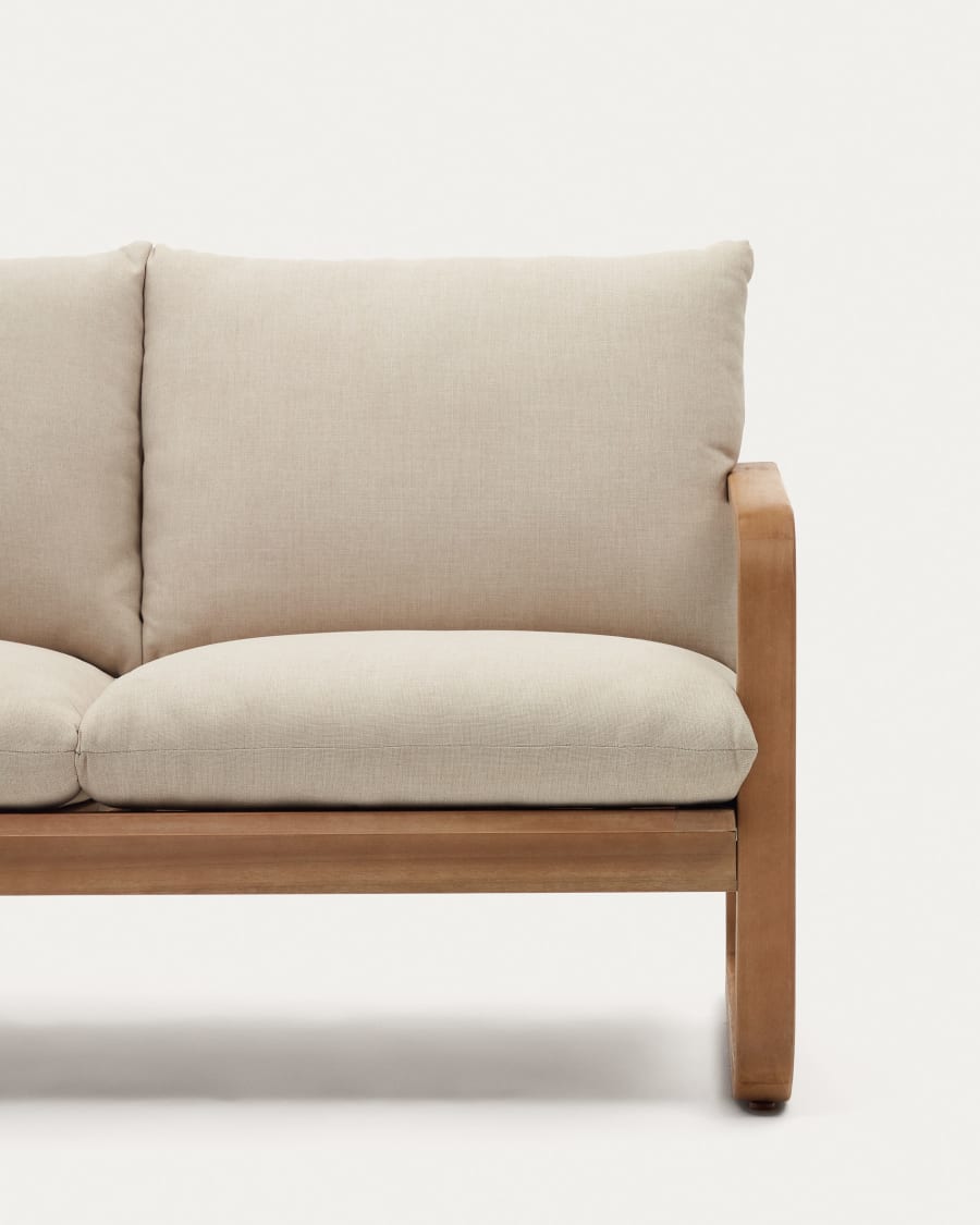 Sacaleta 2 seater sofa, made from solid eucalyptus wood 142 cm