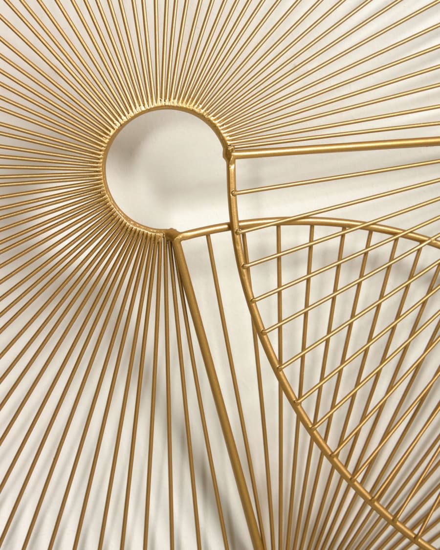 Venertia gold metal wall hanging 63,5 x 61 cm