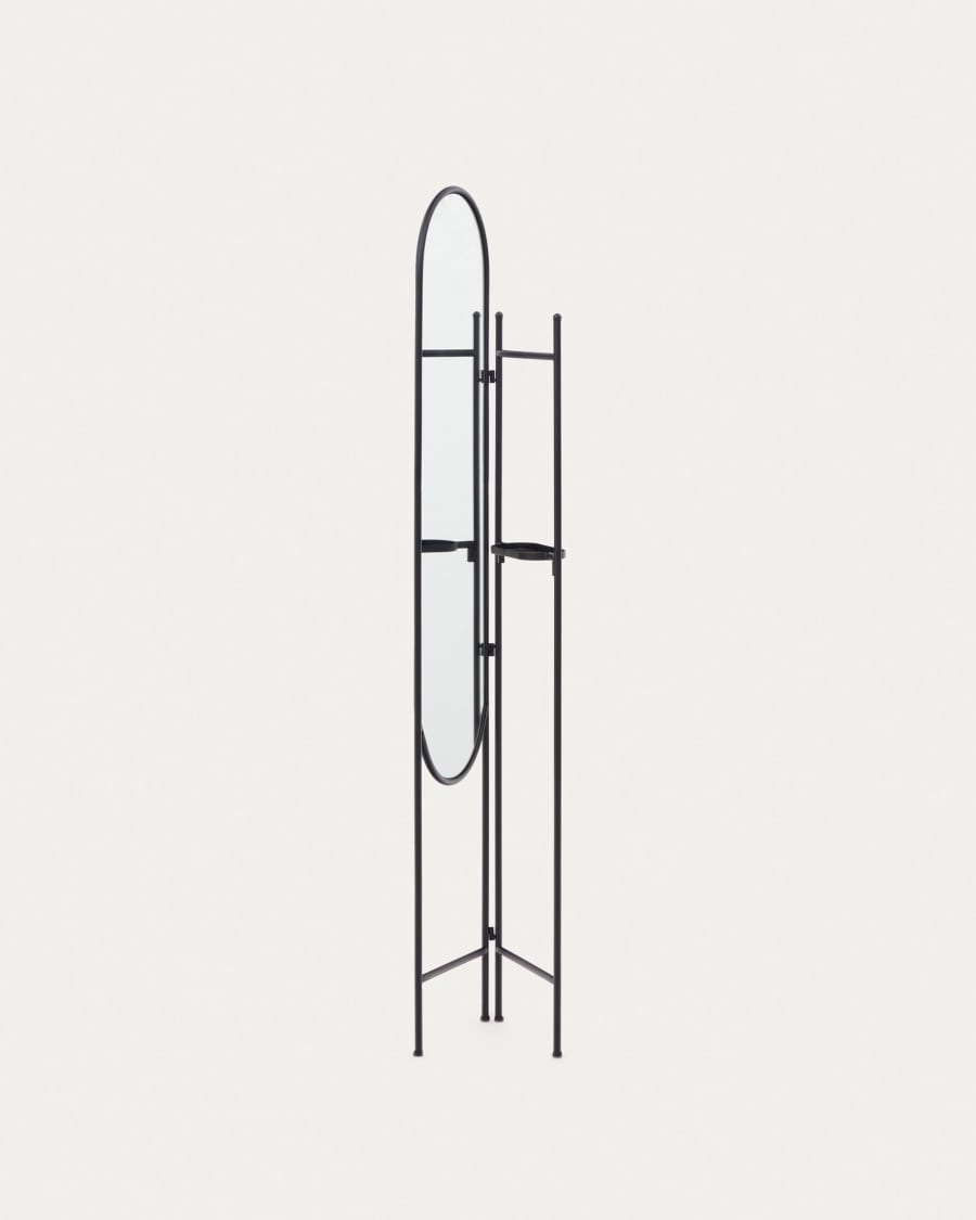 Vaniria black metal room divider 82 x 183 cm