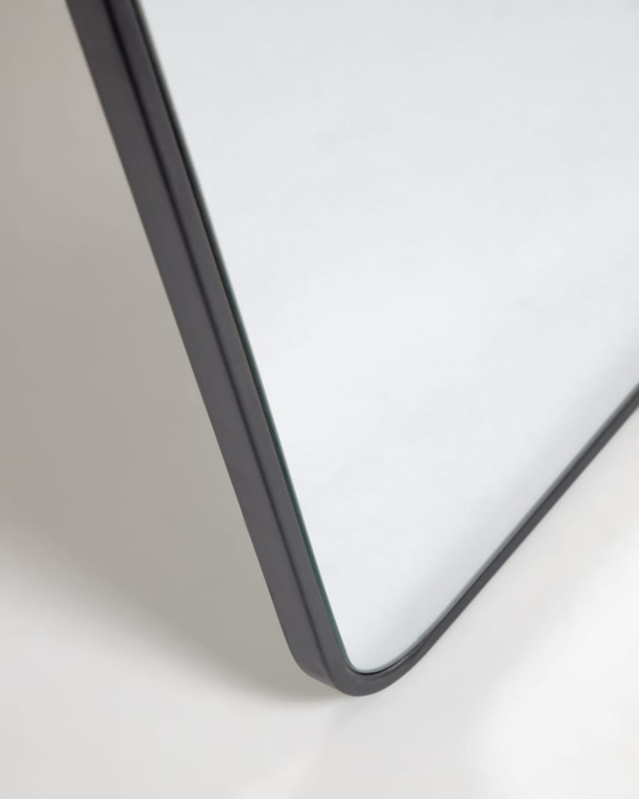 Nyah black metal full-length mirror 63,5 x 165 cm