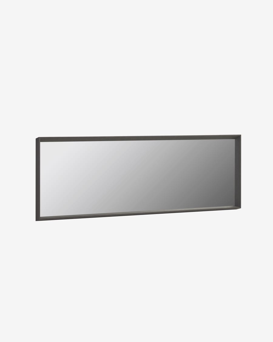 Nerina wide frame dark finish mirror 52 x 152 cm