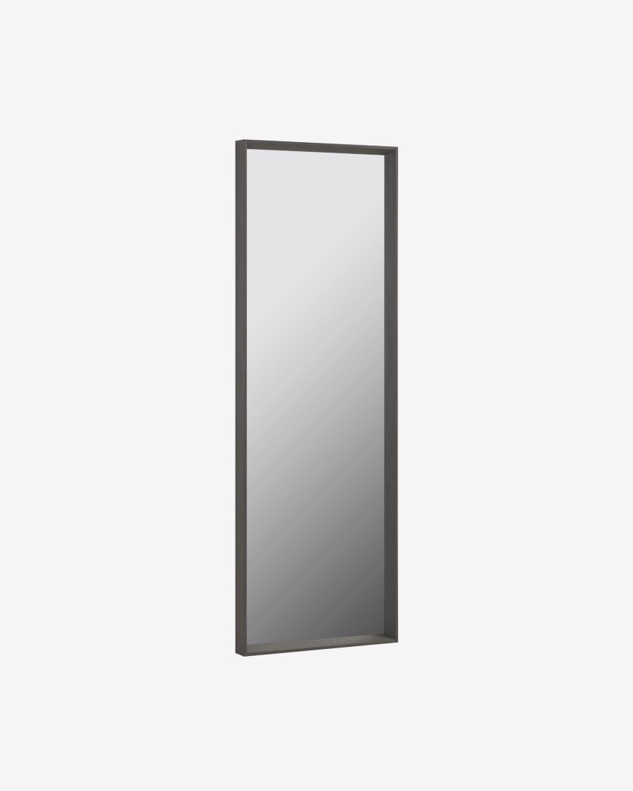 Nerina wide frame dark finish mirror 52 x 152 cm