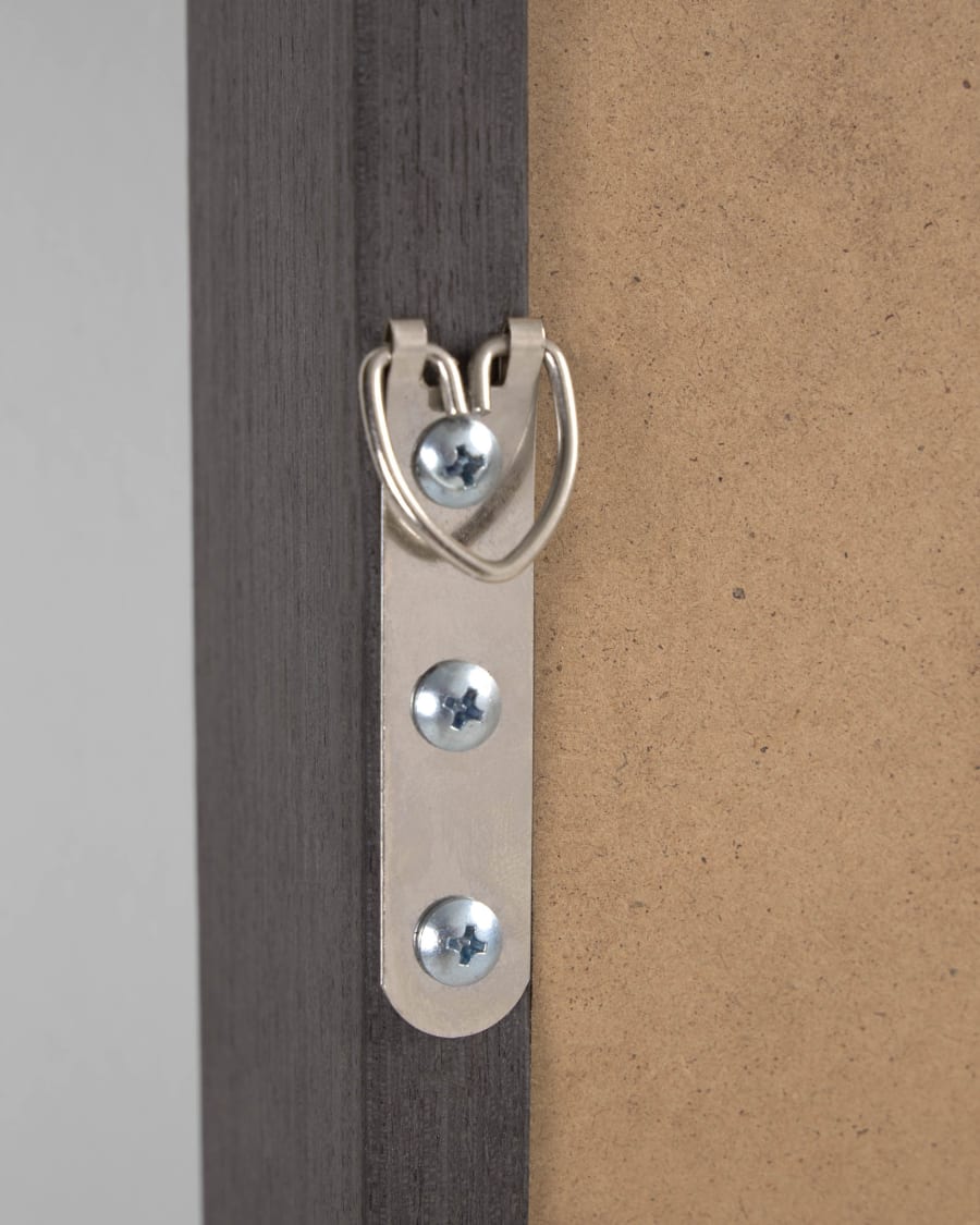 Nerina wide frame dark finish mirror 52 x 152 cm