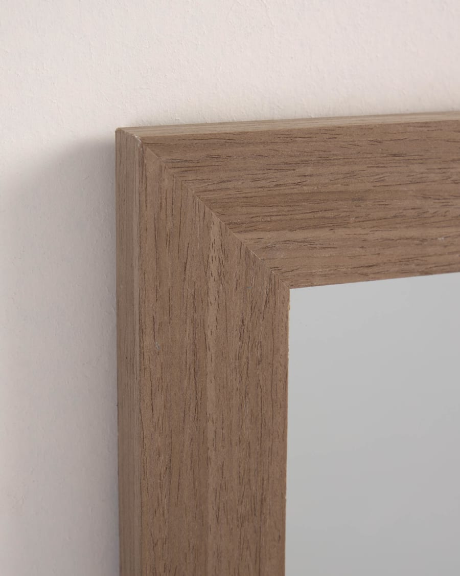 Wilany with walnut finish mirror 52,5 x 152,5 cm