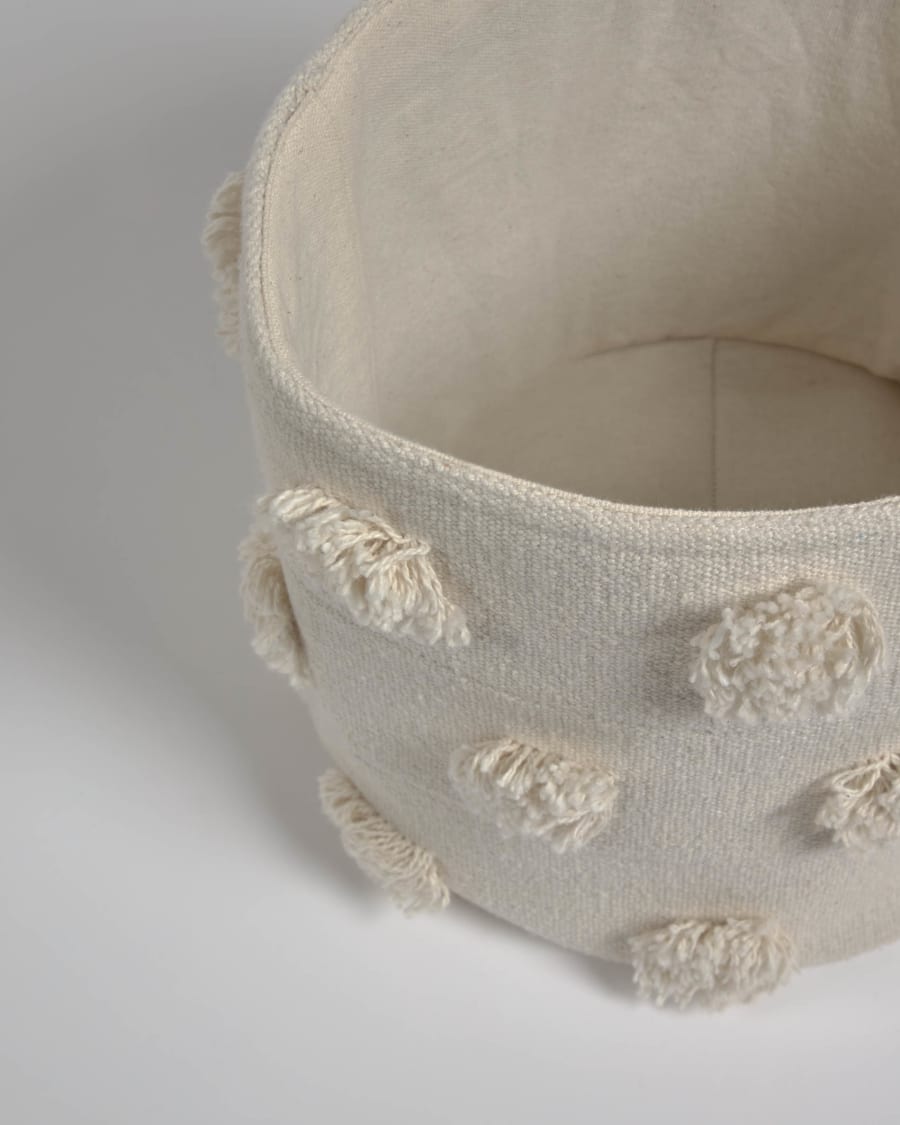 Small Khrista basket in beige