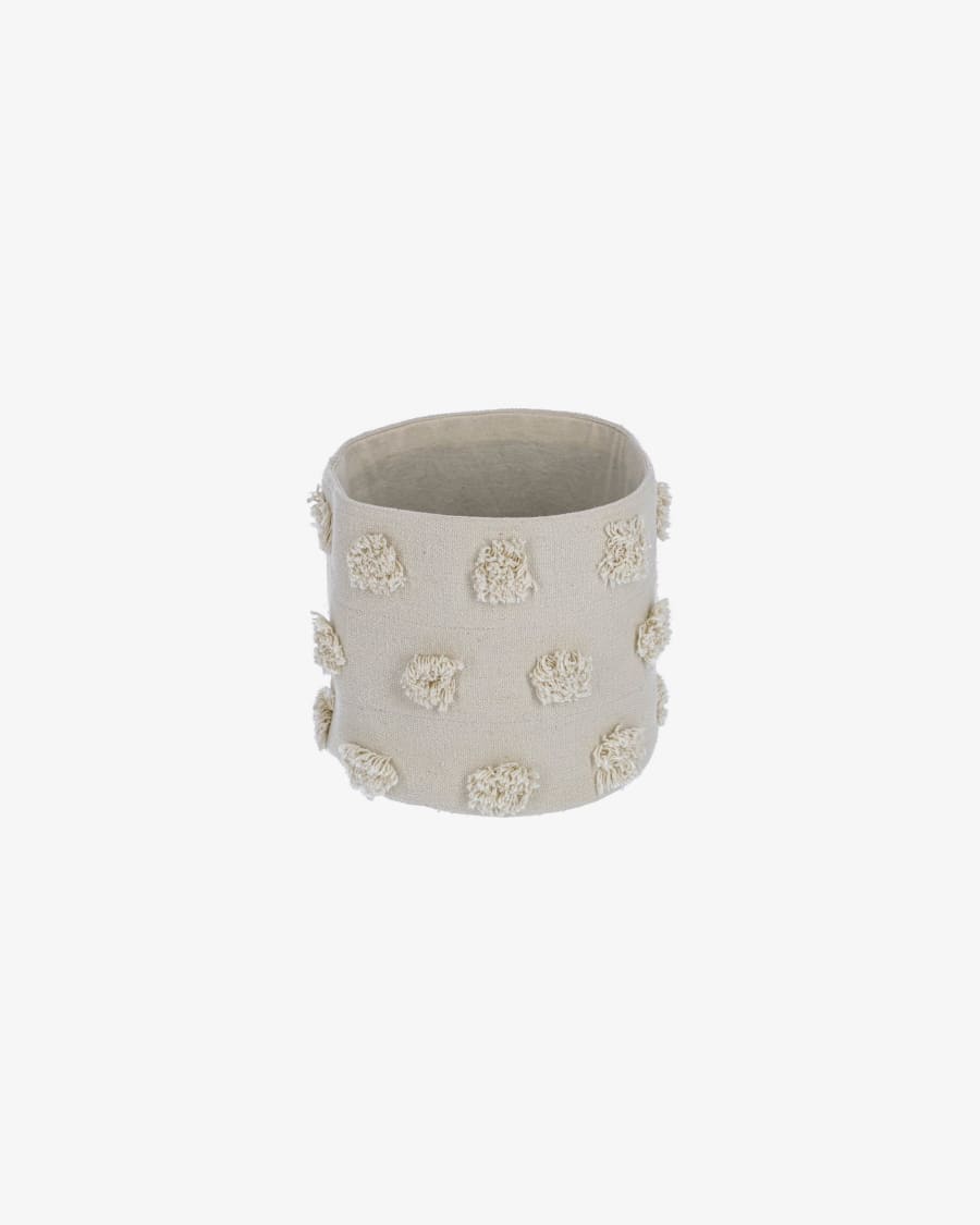 Small Khrista basket in beige