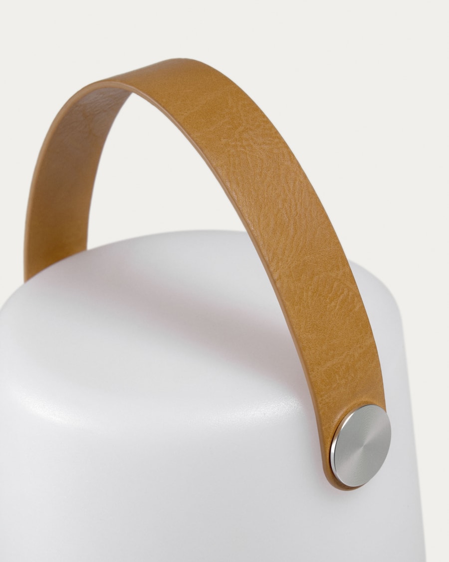 Dialma table lamp with brown flex