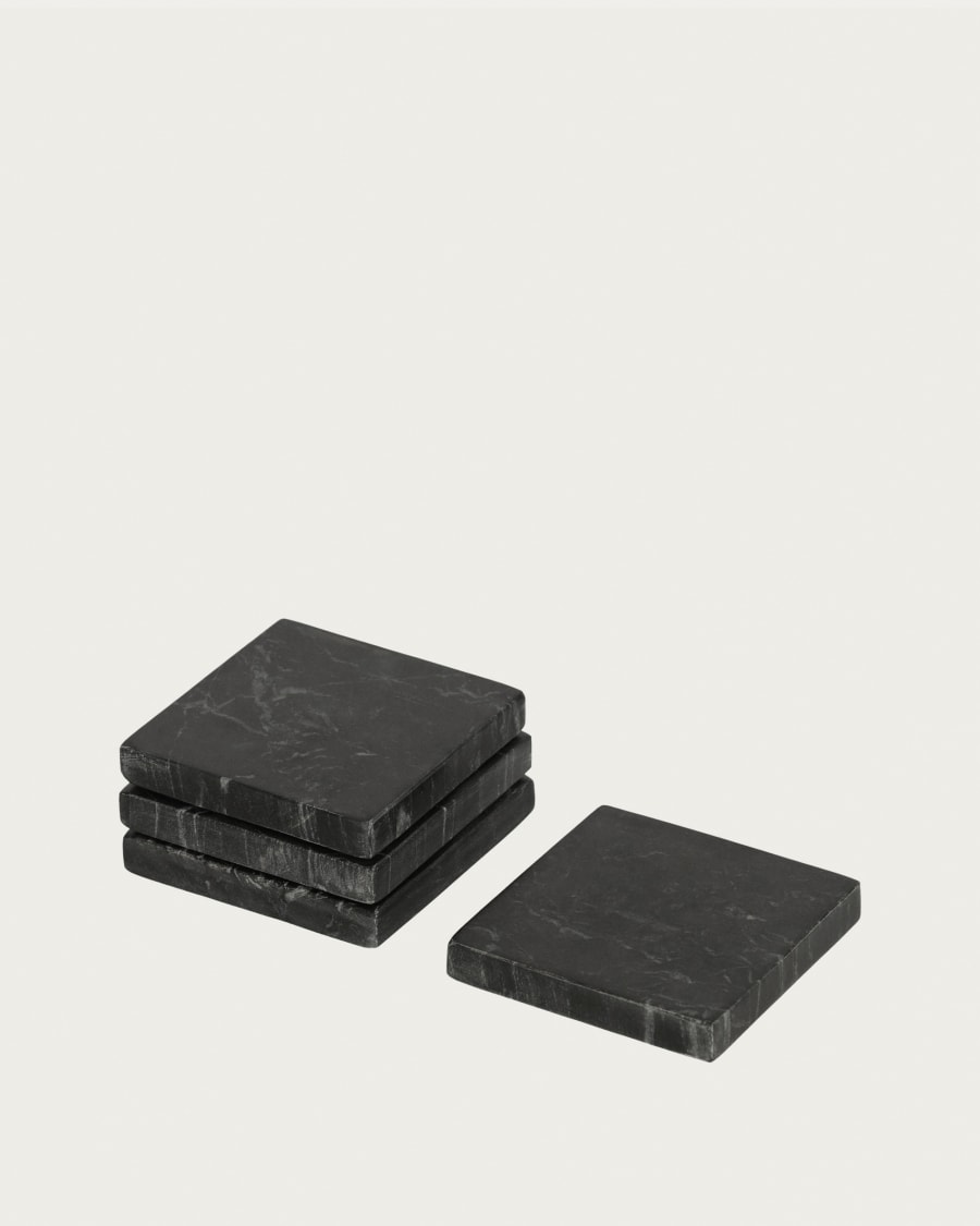 Johana 4 marble coasters set