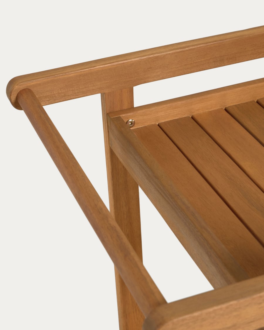 Felisa solid acacia hostess trolley FSC 100%