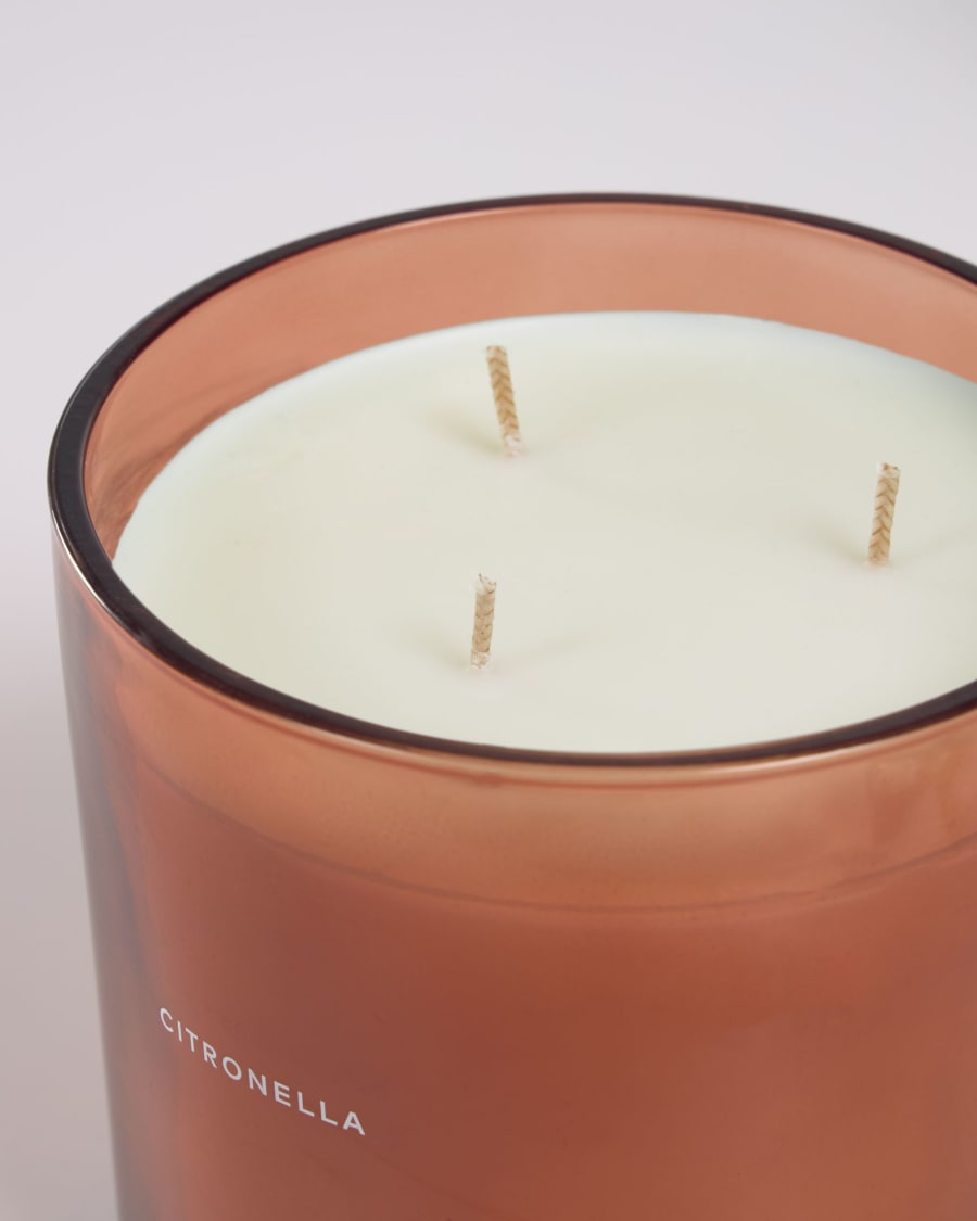 Citronella scented candle in orange 750 g