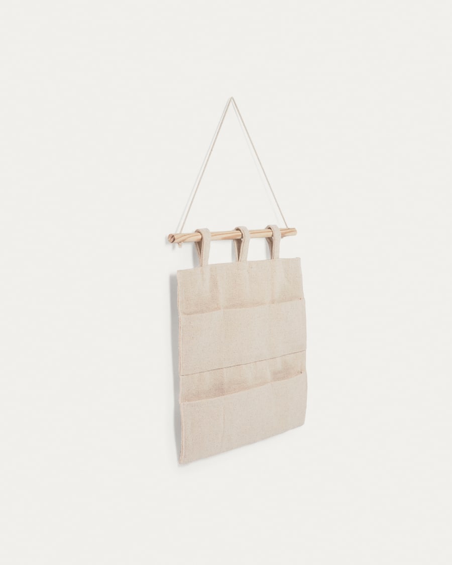 Appendino Niale 100% cotone beige con tasche
