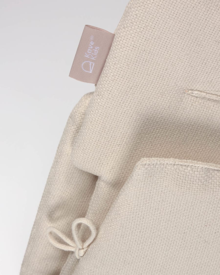 100% organic cotton (GOTS) Nuun highchair cushion with natural finish
