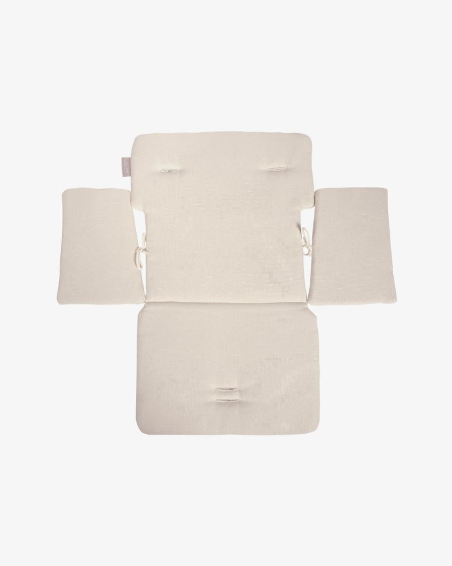 100% organic cotton (GOTS) Nuun highchair cushion with natural finish