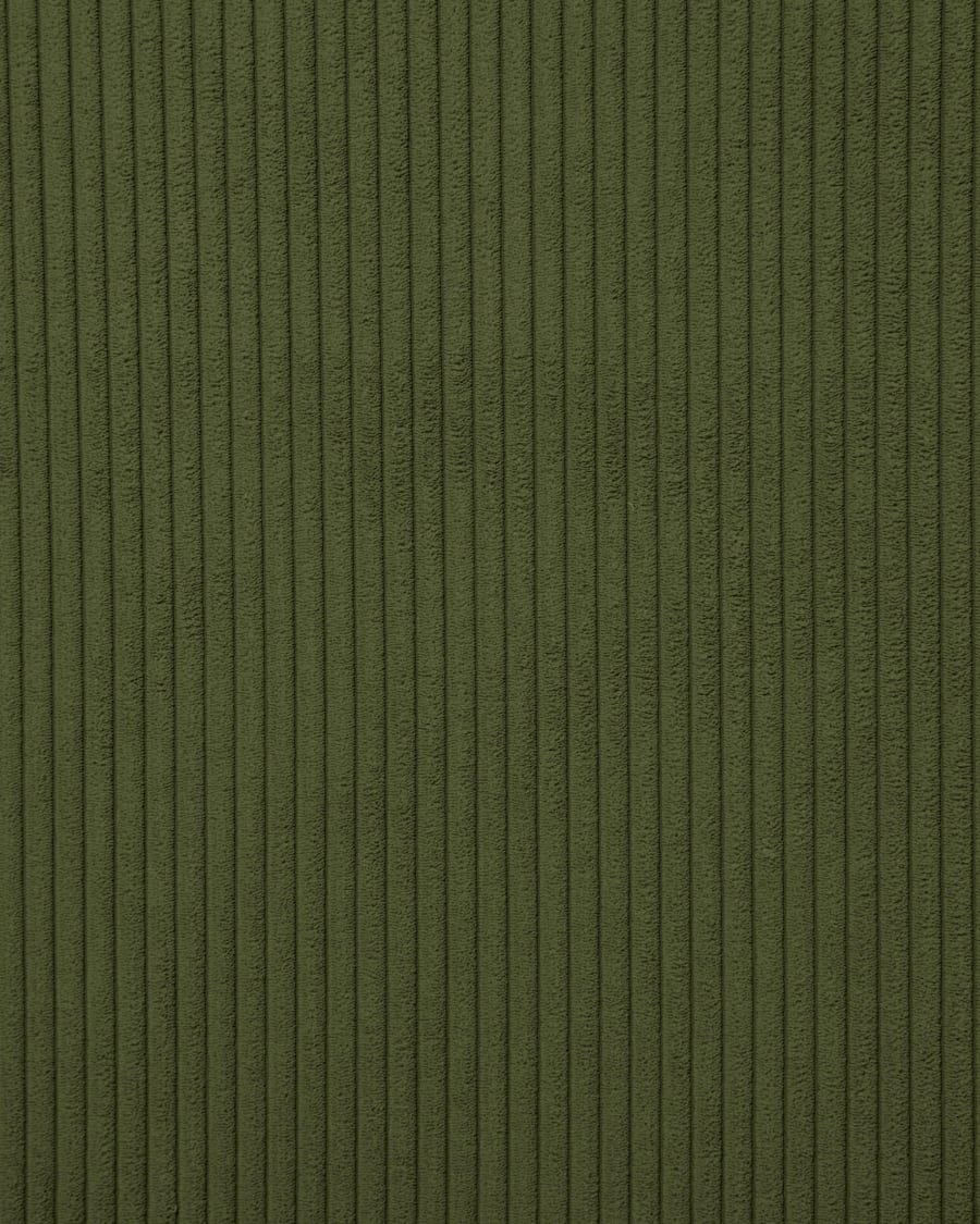 Blok 2 seater sofa in green wide seam corduroy, 210 cm FSC Mix Credit