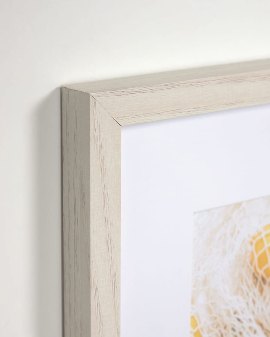 Ξύλινος πίνακας Leyla, τσάντα με λεμόνια, 30x40εκ