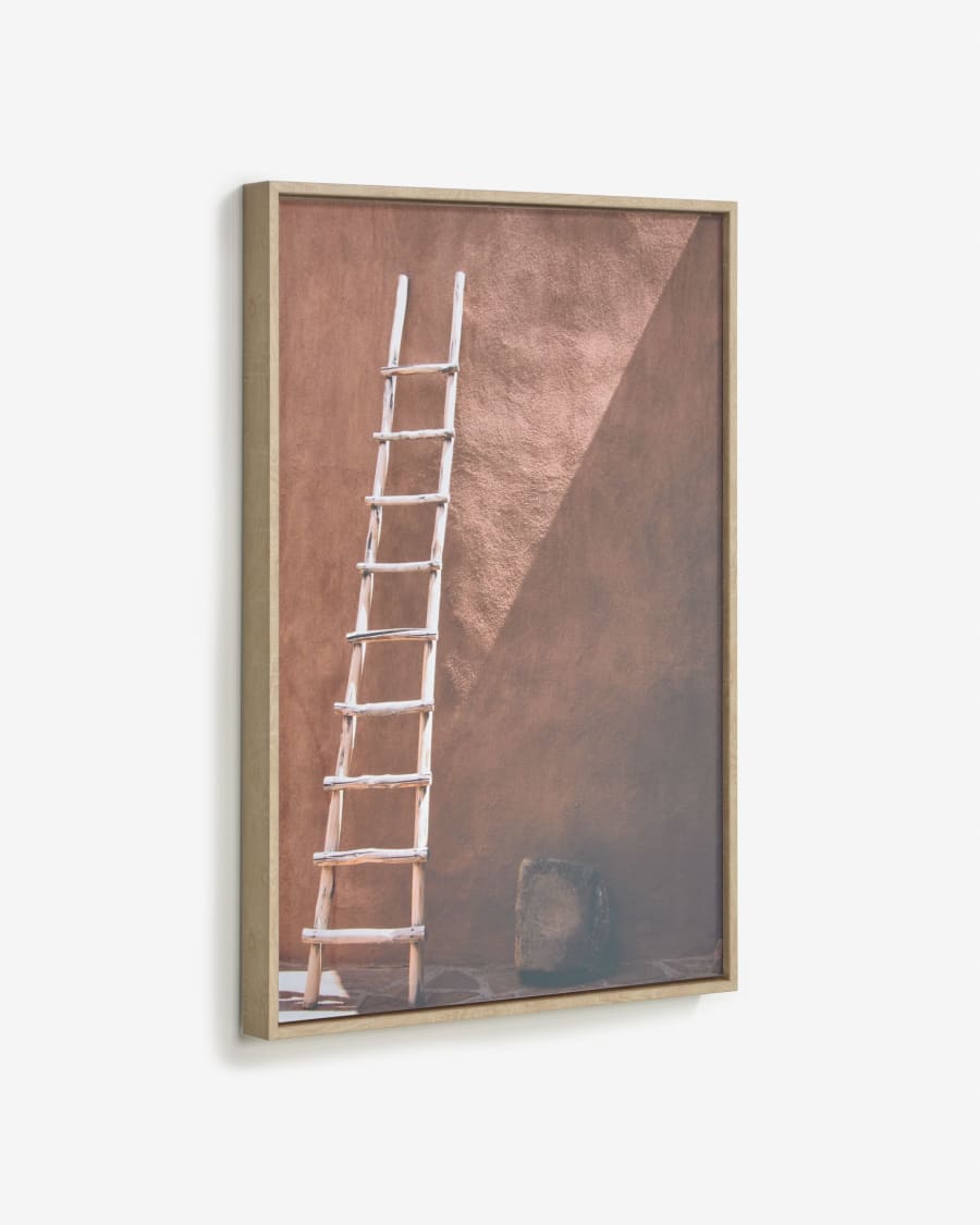 Lucie picture with wooden ladder 50 x 70 cm