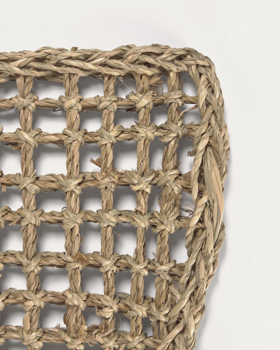 Yariela semi-circular mat made from natural fibres 60 x 35 cm