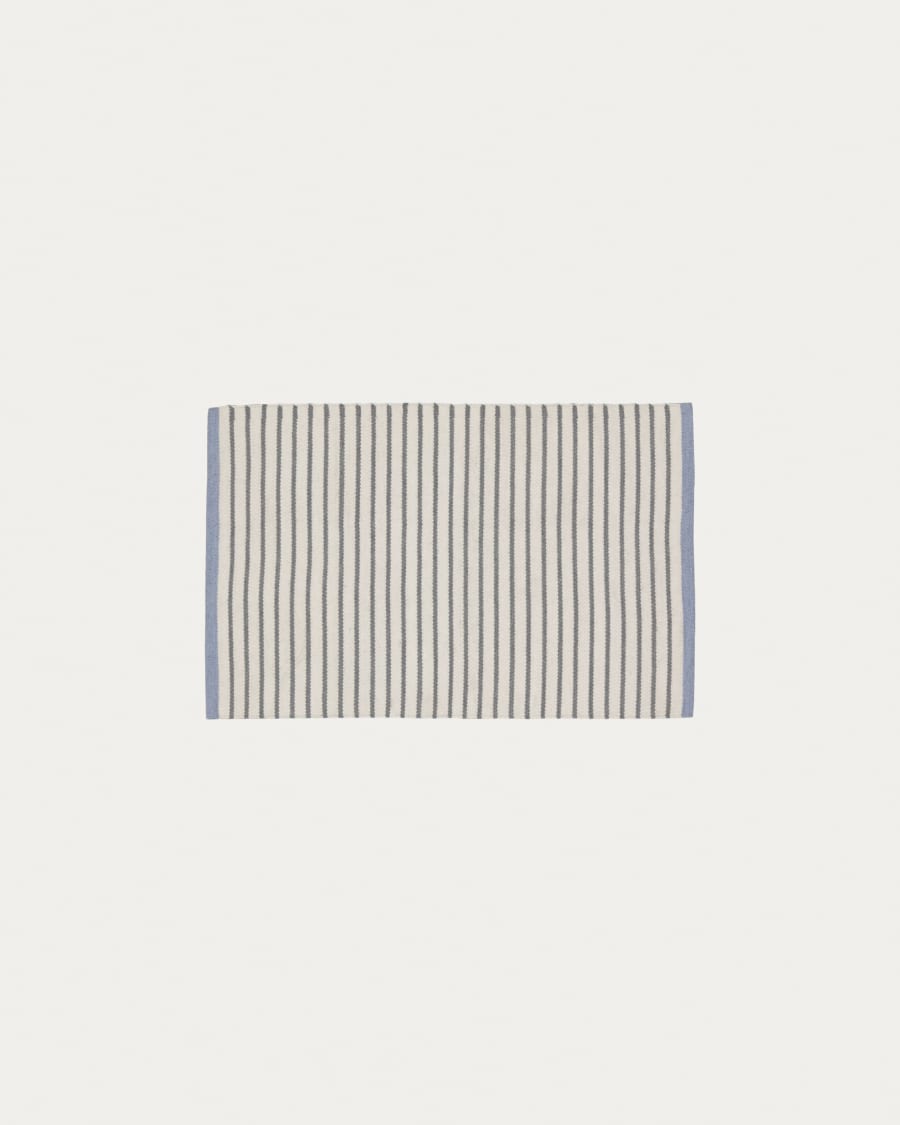 Catiana PET grey striped mat 60 x 90 cm