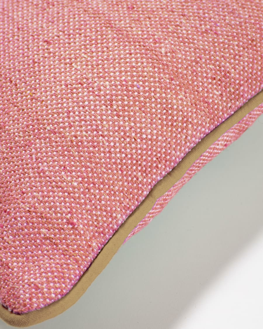 Dalila PET terracotta cushion cover 30 x 50 cm