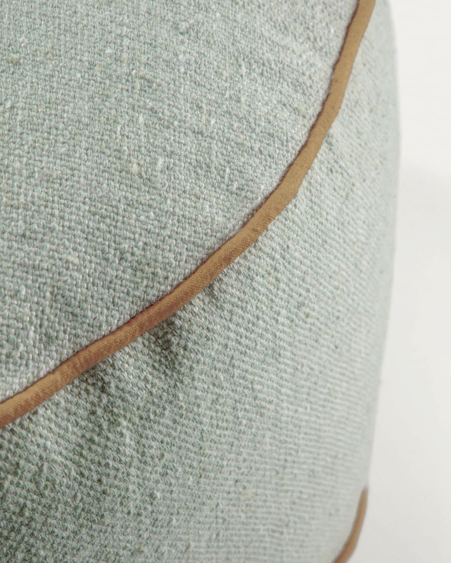 Dalila PET green pouffe Ø 60 cm