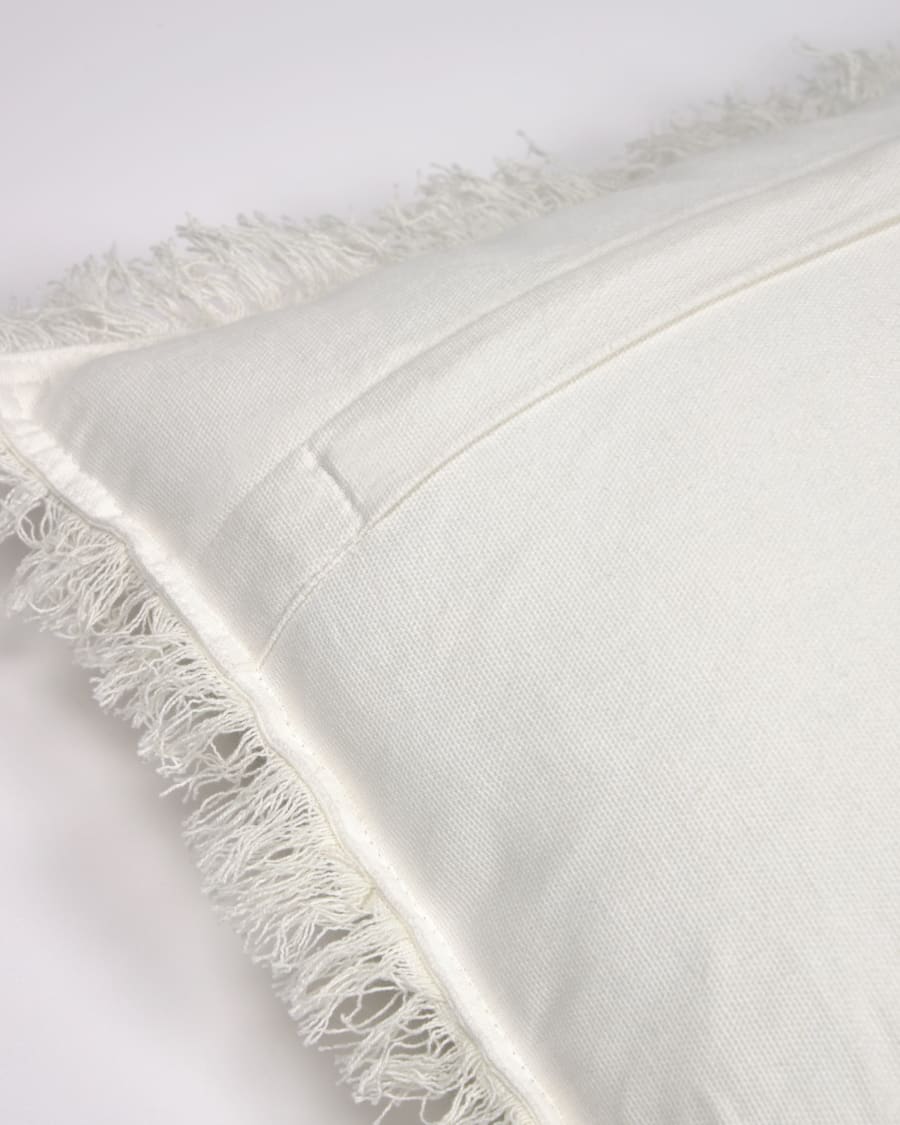 Shallow 100% cotton cushion cover white 30 x 50 cm