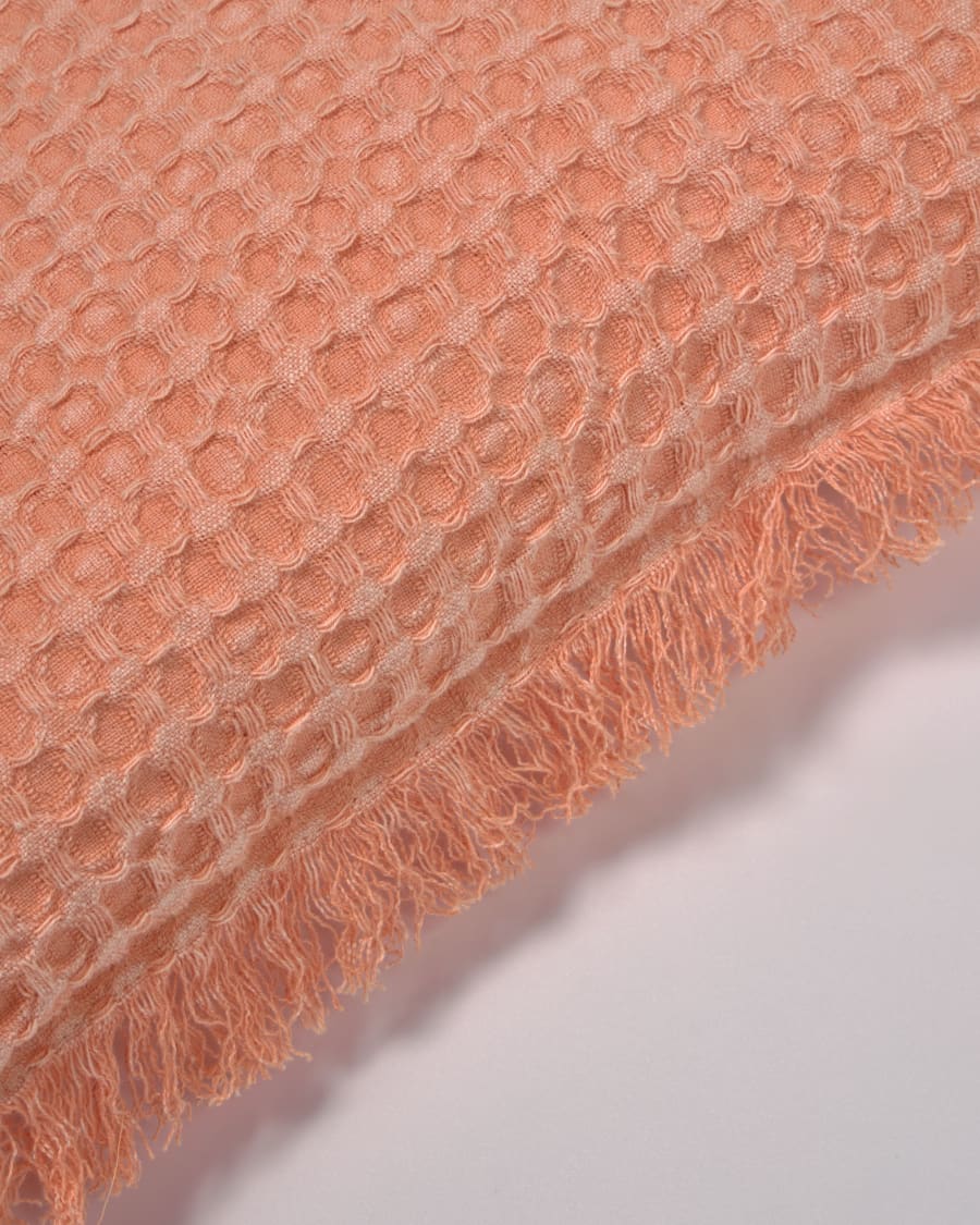 Shallow 100% cotton cushion cover in orange 45 x 45 cm