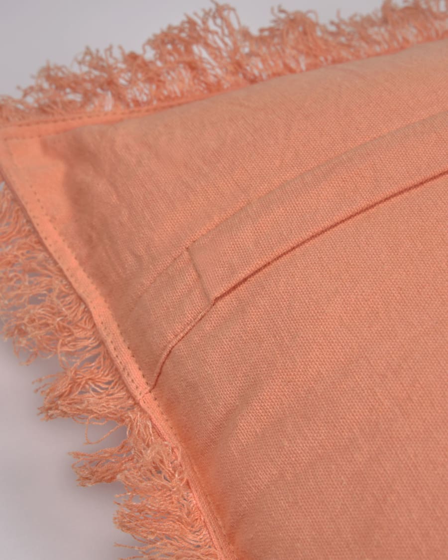 Shallow 100% cotton cushion cover in orange 45 x 45 cm