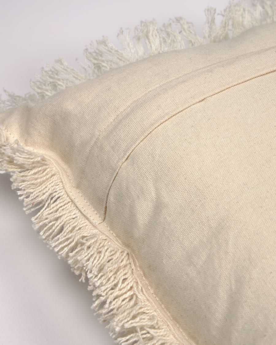 Shallowin 100% cotton cushion cover in white 45 x 45 cm