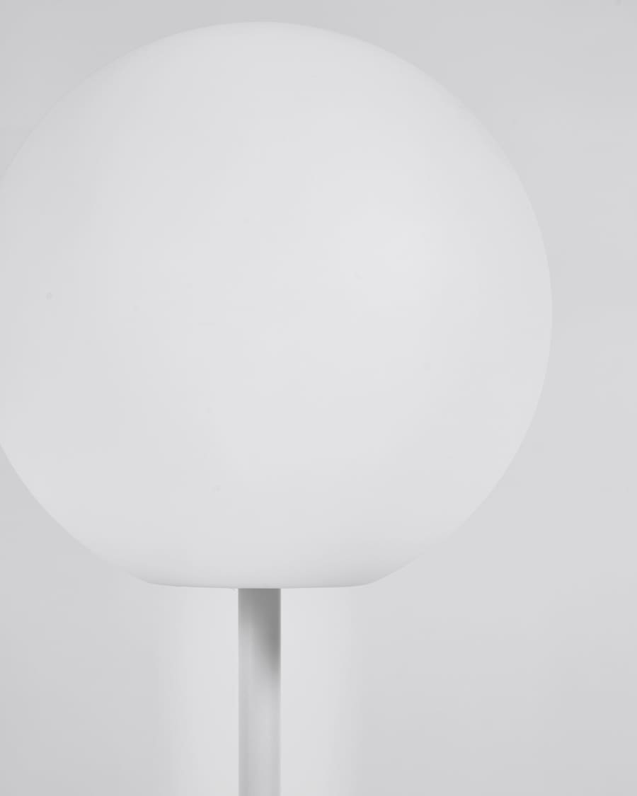 Outdoor Dinesh floor lamp in white steel