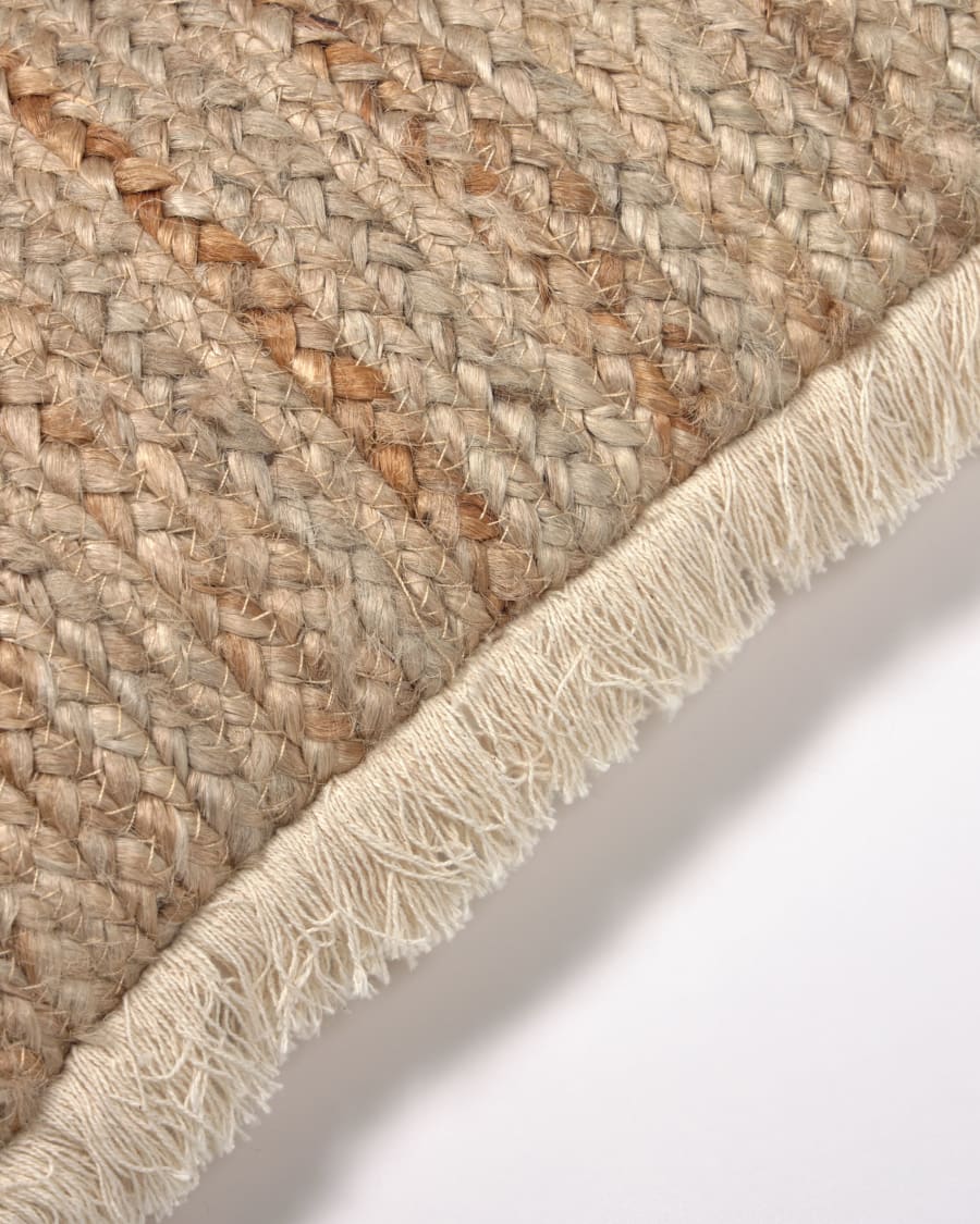 Κάλυμμα μαξιλαριού Clidia 30 x 50, γιούτα με κρόσια