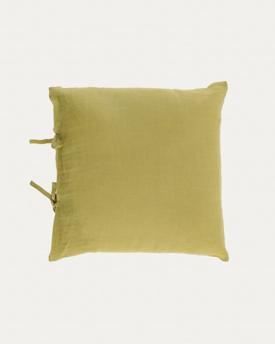 Tazu Kissenbezug 100% Leinen in grün 45 x 45 cm