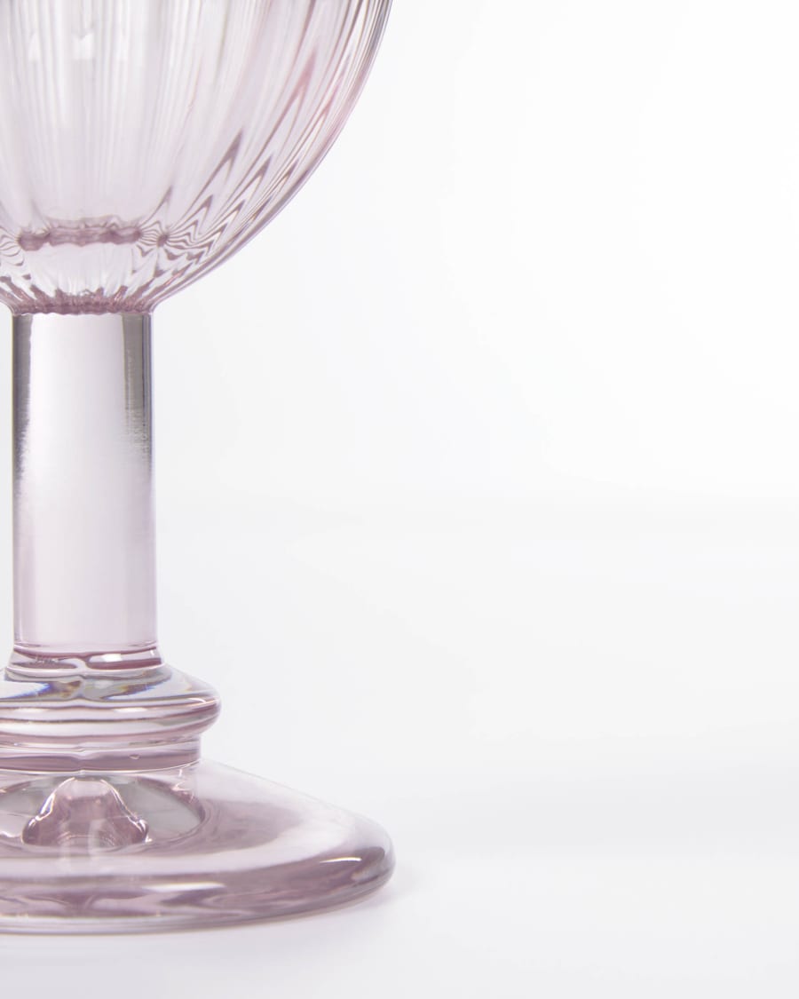 Ποτήρι κρασιού Savelia, ανοιχτό ροζ γυαλί, 20 cl